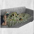 thumbnail image 6 of Sushi Soft Flannel Fleece Blanket, Japanese Manga Style Delicious Sushi Rolls Arranged in Circular Shape on Radial Lines, Cozy Plush for Indoor and Outdoor Use, 70" x 90", Multicolor, by Ambesonne, 6 of 6