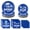 Blue White, variant on OuMuaMua 2026 Graduation Party Dinnerware Supplies - 200 Pcs Blue White Graduation Disposable Plates and Napkins for 2026 College High School Graduation Party Decorations, Serves 50