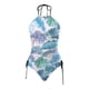 thumbnail image 4 of MKLEKYY Trajes De Baño Completo Mujer Women'S Swimwear Tankini 2 Piece Normal Swimsuit Backless 2 Piece Printing Adjustable Print Color Padded Strap Bathing Suits Sexy Vacation Beach Wear 11, 4 of 4