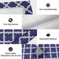 thumbnail image 6 of Outdoor Rug 3x5 ft Moroccan Pattern Outdoor Large Area Rug Non Slip Rubber Geometric Trellis Navy Blue Front Door Mat RV Rug Camping Carpet Patio Outdoor Rugs for Backyard Balcony Deck Porch Indoor, 6 of 9