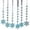#023-Blue, variant on Cheapark 6 Pcs Acrylic Snowflake Christmas Ornaments - Icicle & Water Drop Pendants For Christmas Trees & Windows, Festive Home Holiday Decor