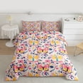 thumbnail image 2 of Castle Fairy Kids Teens Cartoon Butterflies Full Size Comforter Sets 3-Piece,Chic Flowers Bedding Comforter Set,Spring Garden Lightweight Bedding Sets,Microfiber Bedroom Decor,Reversible, 2 of 8
