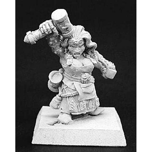 Reaper Miniatures Margara, Dwarf Mage #14082 Dwarves Unpainted RPG Mini Figure