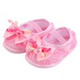 thumbnail image 3 of Huowey Newborn Baby Shoes Fashion Soft Sole Newborn Shoes Pearl Dress Flower Princess Shoes Newborn Shoes Cute Footwear, 0-3 Months, 3 of 8