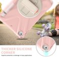 thumbnail image 6 of Shockproof Case Compatible with iPad Mini 5/4/3/2/1 Tablet (7.9 Inch) - Drop Proof Protective Back Cover Case with Kickstand /Rotating Hand Strap /Pencil Holder, Durable Silicone Rugged Case (Pink), 6 of 8
