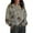 #14_Gray, variant on Women's Oversized Hoodies Camo Hooded Sweatshirts Long Sleeve Jackets with Pocket Maple Leaf Pullover Casual Tops Basic Shirts for Winter