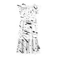 thumbnail image 7 of NaWent Girls Maxi Dress Short Sleeve Casual Long Floral Print Dresses with Pockets 6-12 Years White 12 Years, 7 of 7