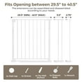 thumbnail image 3 of Baby Safety Gate, Baby Gates for Top Stairs Doorway, 29.5''- 40.5''Wide Pressure Mount, White, 3 of 10