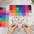 thumbnail image 5 of Ywmimn 28 Couleurs Perles de Rocaille 3mm, Kit de 7200 Pcs Perles de Rocaille en Verre pour Bijoux, 5 of 5