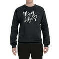 thumbnail image 2 of Mom Life Best Mom Mother's Day Gift Blessed Family Kids | Mens Mother's Day Crewneck Graphic Sweatshirt, Black, Large, 2 of 4