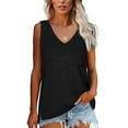 thumbnail image 2 of WTXUE Tank Tops Sleeveless, Scoop Neck Tees for Women Top V-Neck Outdoor Causal T-shirt Workwear for Women, 2 of 8