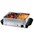 thumbnail image 1 of Servidor de buffet y calentador de comida OVENTE FW152S 2x1.5L inoxidable, 1 of 5