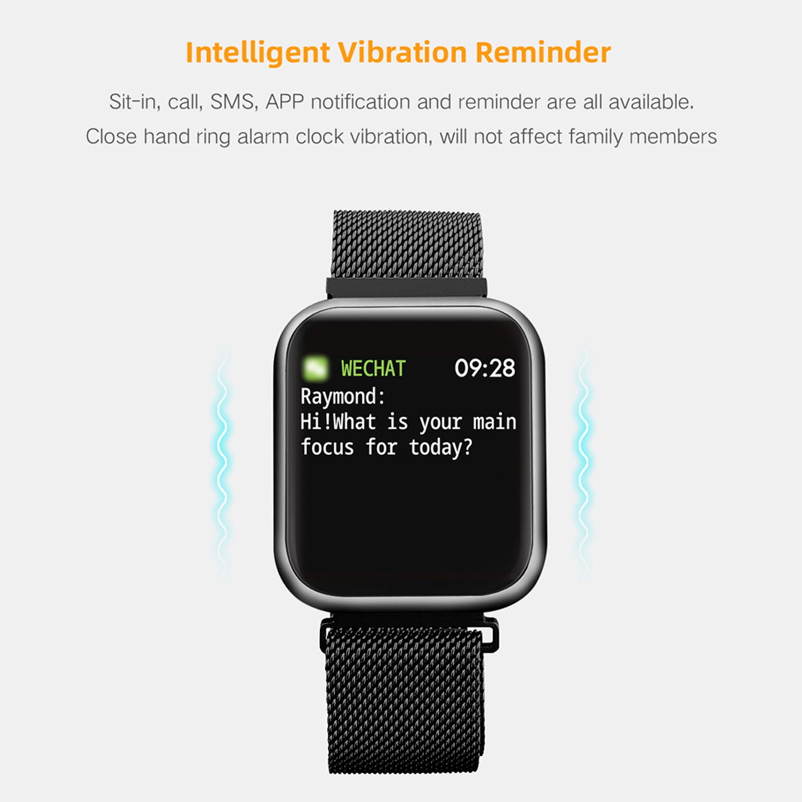 Amdohai P80 Smart Bracelet Fashion Sports Watch 1.3 IPS Full touch Screen IP68 Waterproof Fitness Tracker Sleep Heart Rate Blood Pressure Monitor Long Standby Smartwatch for Men Women Walmart