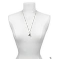 thumbnail image 3 of Delight Jewelry Resin Zebra Silvertone Be Strong and Courageous Bar Charm Necklace, 23", 3 of 4