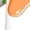 White, variant on Vegan Fruit Carrot for Women Casual Calf Socks - Cute Crew Socks - Thin Soft Above Ankle Socks Size 5-11