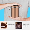 thumbnail image 6 of Coffee Stainless Steel Container,Large Airtight Kitchen Sotrage Canister Coffee Beans Ground for Fresher Container Built-in One Way Valve, 6 of 7