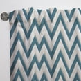 thumbnail image 5 of Designart "Nordic Chevron Grace" Chevron Room Darkening Curtain Single Panel, 5 of 6
