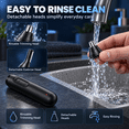 thumbnail image 4 of Electric Nose Hair Trimmer for Men Women, Cordless Ear Hair Trimmer with Dual Edge Blades, Waterproof Rotary Facial Hair Remover, Easy Clean Personal Grooming Tool, 4 of 7