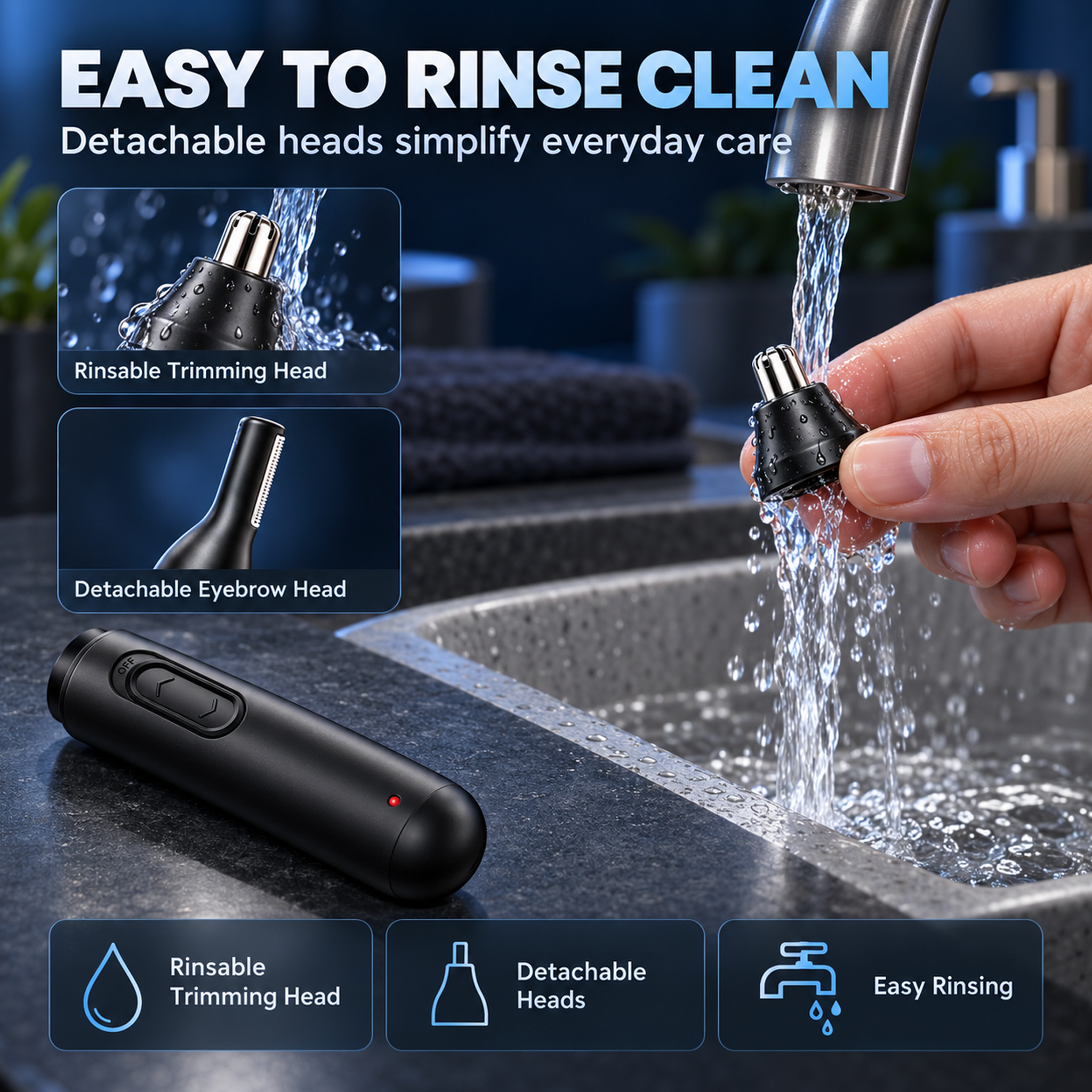 Alifecxwwy 2-in-1 Nose & Eyebrow Hair Trimmer photo 6