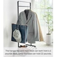 thumbnail image 6 of Yamazaki Home Kids' Rolling Coat Rack, Black, Steel, Supports 35.2 pounds, Wheels, 6 of 7