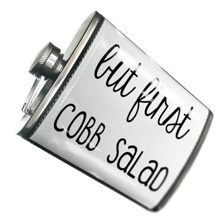 

NEONBLOND Flask But First Cobb Salad Funny Saying