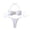 White, variant on Hfnxid Women's Halter Bikini Sets Self Tie Thong Bathing Suits Ring Linked Tie String Tie Two Piece Beach Swimsuits Black M
