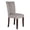 Gray and Brown, variant on Benjara Fabric Upholstered Wooden Parson Dining Chair with Splayed Back, Light Gray and Brown-Color:Multicolor