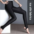 thumbnail image 2 of JANGSLNG Women Autumn Winter High Waist Elastic Skinny Thick/Thin Stirrup Leggings Pants, 2 of 8