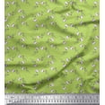 thumbnail image 1 of Soimoi Cotton Voile Fabric Stripe,Leaves & Buttercup Shirting Print Fabric by The Yard 56 Inch Wide, 1 of 1