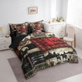 thumbnail image 2 of jejeloiu Western Cowboy Collage Pattern 7-Piece Twin Bedding Sets Kids,Country Print Bedding Comforter Set,Reversible, 2 of 7