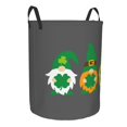 thumbnail image 2 of Fotbe Spring St Patrick’S Day Irish Gnomes Laundry Basket with Handles, Waterproof Large Laundry Hamper, Wash Bag for Corner Dorm, Rolling Laundry Basket with Handles-Medium, 2 of 8