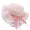 Pink, variant on Beach Sun Hats for Women - Wide Brim Beach Hat for Women Foldable Packable Roll up Cap Straw Hat White
