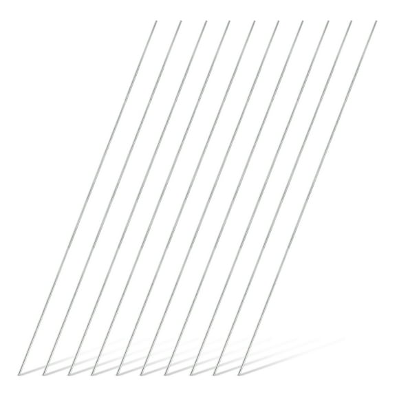 20pcs 316 Stainless Steel Round Rod Bar, 1x350mm Silver Solid Shaft Rods