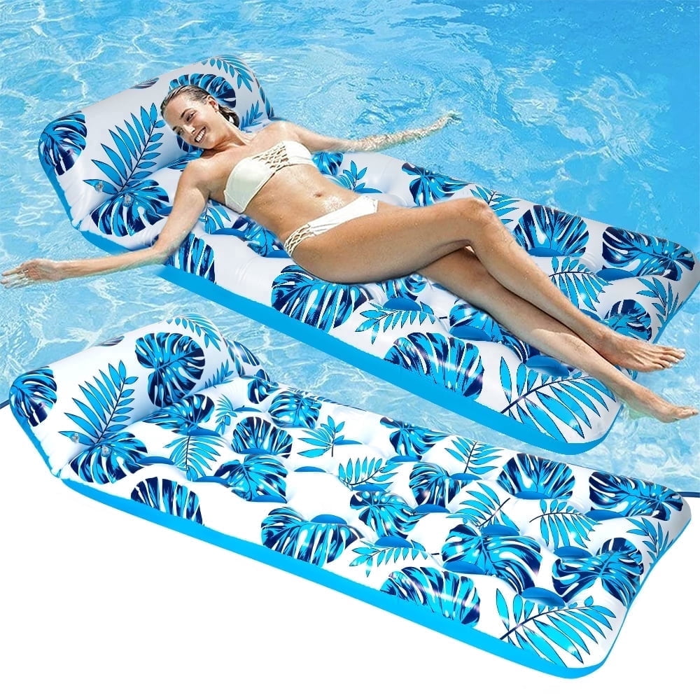 Swfoer Inflatable Pool Lounge Float 73x34in photo 1