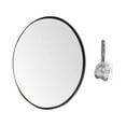 thumbnail image 2 of Convex Mirror Corner Mirror Warehouse Wide Angle Indoor Outdoor Parking 30/45cm Curved Safety Mirror Garage Office Safety Parking Mirror , 45cm indoor black, 2 of 8