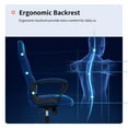 thumbnail image 3 of BestOffice Office Chair PC Gaming Chair Cheap Desk Chair Ergonomic PU Leather Executive Computer Chair Lumbar Support for Home Office，D4, 3 of 7