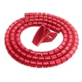 thumbnail image 1 of S SERENABLE ( long, 8mm Diameter) PE Adjustable Cable Sleeves for TV Computer Cable Management Sleeves for Computer/Home Theater/Speaker Entertainment Center - Red,, 1 of 6