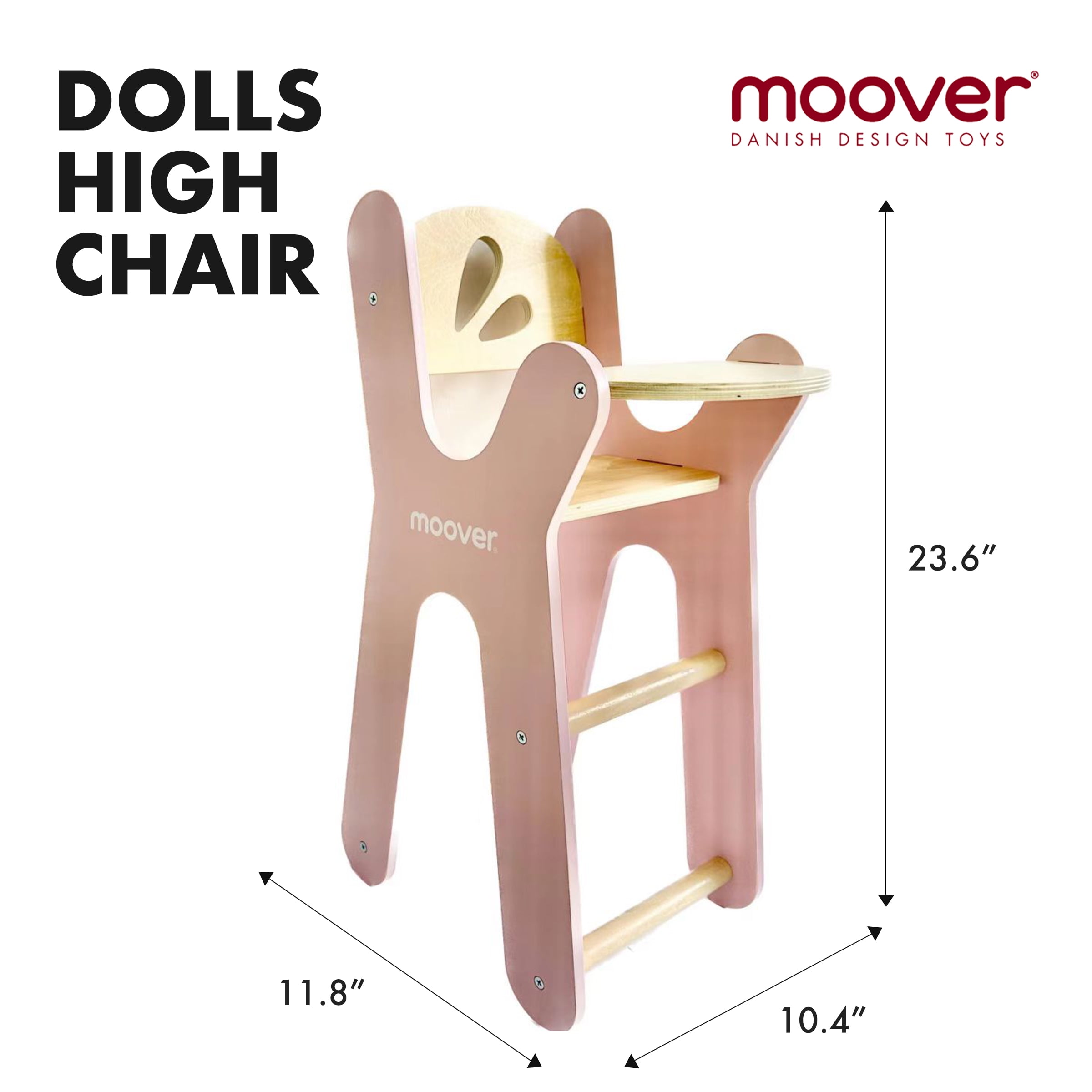 Moover Dolls High Chair Light Pink Walmart