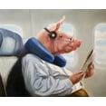 thumbnail image 2 of Heffernan, Lucia 23x20 Black Ornate Wood Framed with Double Matting Museum Art Print Titled - When Pigs Fly No. 2, 2 of 4