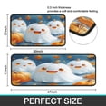 thumbnail image 7 of Happy Halloween Kitchen Rugs Sets Of 2 Cute Ghost Pumpkin Welcome Halloween () Kitchen Mats for Door Bath Non-Slip Runner Rug Decorations for Porch Veranda Entryway (17x47in+30x17in), 7 of 7
