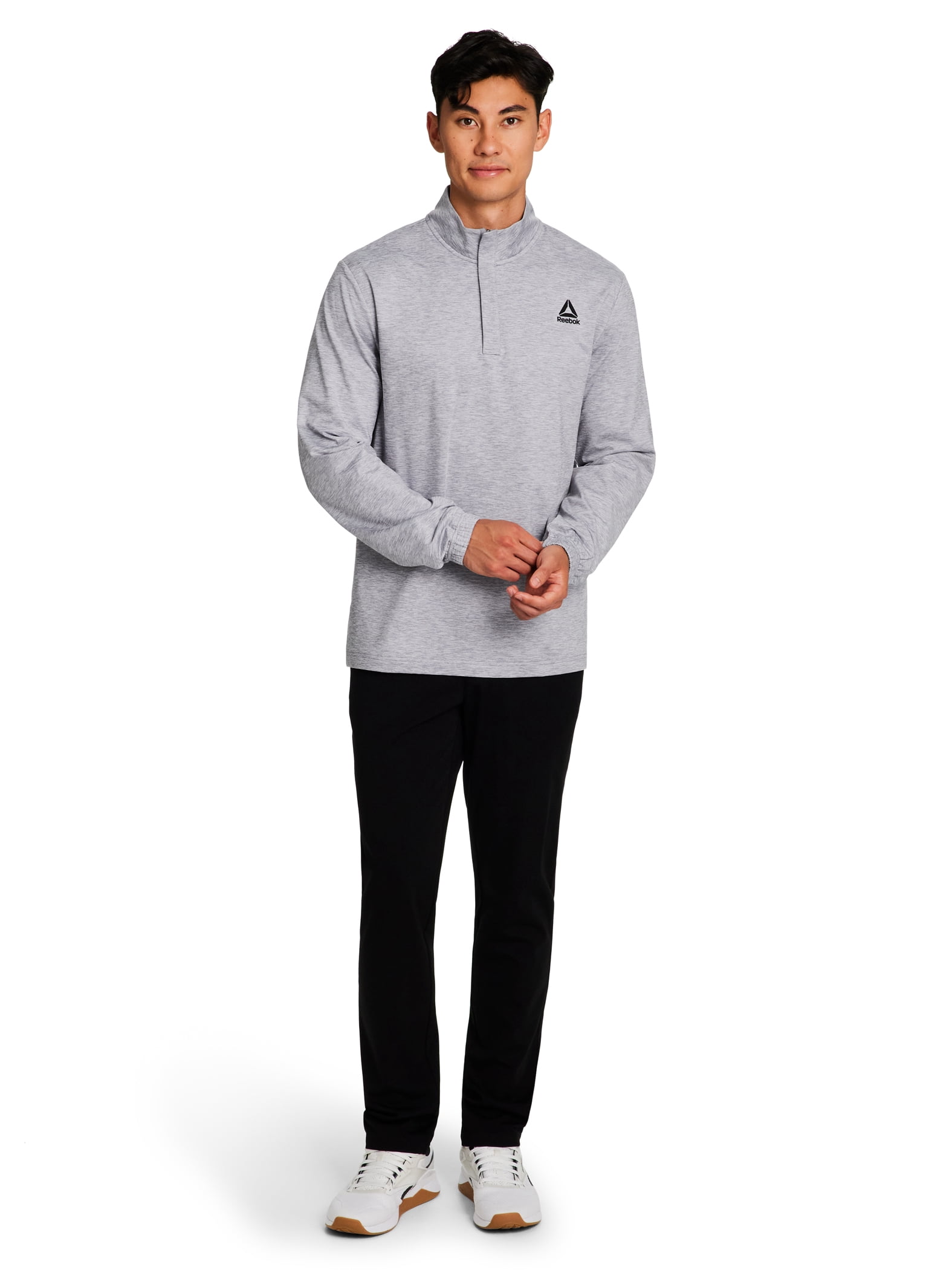 Reebok Men's and Big Men's Active Refined Quarter Zip Pullover, Sizes S-3XL