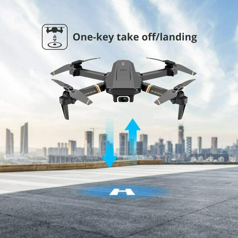 RC Drone 2K 1080P HD Wide Angle Camera WiFi Fpv Dual Camera Foldable Quadcopter Real Time Transmission Drone Gift Toys