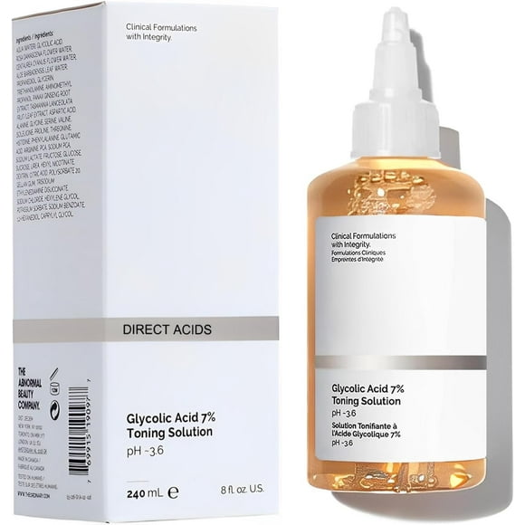 Glycolic Acid 7% Exfoliating Toner 240ml, Glycolic Acid Toning Solution for Diminished Dullness and Fine Lines, Reduces Skin Blemishes, Rejuvenate Your Skin
