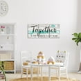 thumbnail image 2 of Hieng Family Wall Art Decor Together is Our Favorite Place to Be Sign Canvas Prints Rustic Quotes Painting for Bedroom Decor, 2 of 6