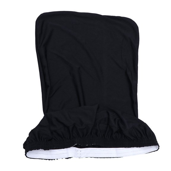 Black Stretch Desk Chair Cover for Small Rotating Armchair, Removable and Office Computer Chair Protector Slipcover