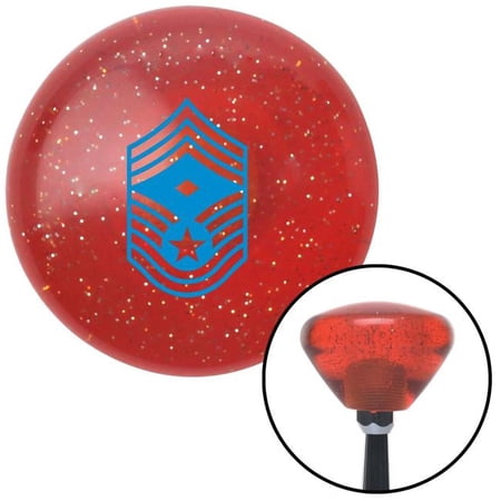 American Shifter Blue Chief Master Sergeant First Sergeant Orange Retro Metal Flake Shift Knob with M16 x 1.5 Insert Auto Brody