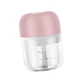 thumbnail image 4 of Mini picadora de ajo, 45 W, USB, prensa de ajo, recargable, molinillo eléctrico de verduras, rosa, 250 ml kenally HA003344-04, 4 of 7