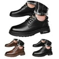thumbnail image 6 of Mens Oxfords Shoes Fashion Casual Leather Lace up Business Office Work Oxford Sneakers All Season, 6 of 8