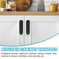 thumbnail image 6 of Uxcell Kitchen Cabinet Handles Hole Center Brushed Cabinet Pulls Kitchen Drawer Hardware for Cupboard Drawer Pulls Gray 5.04 Inch (128mm), 6 of 7