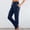 1Dark Blue, variant on Yoga Pants for Womens Drawstring Elastic Waist Sweatpant Tummy Control Slim Fitted Sweat Pants Athletic-Fit Yoga Pants Side Shear Comfort Casual Pant with Pockets